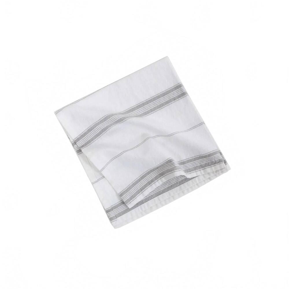 NEW POM POM AT HOME french stripe cotton napkin set in grey
